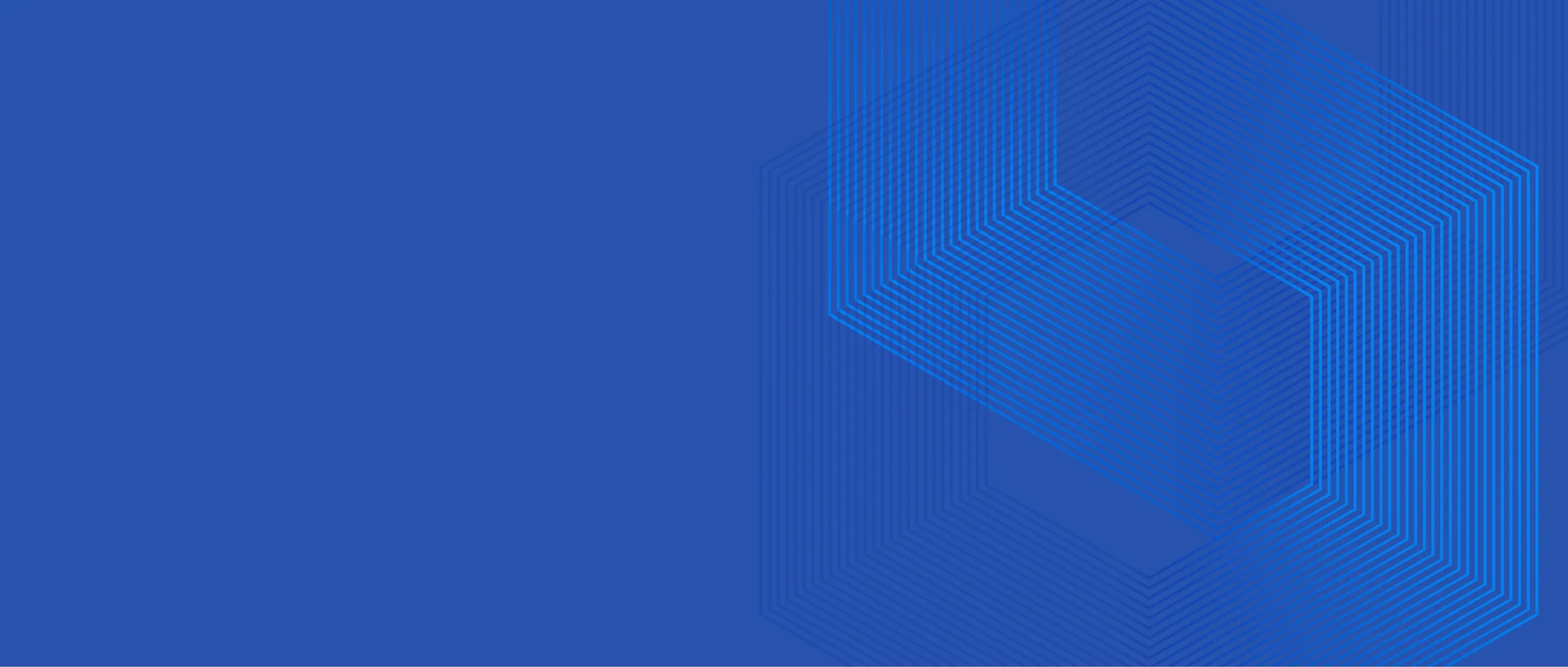 blue background with hexagons repeating and interlinked